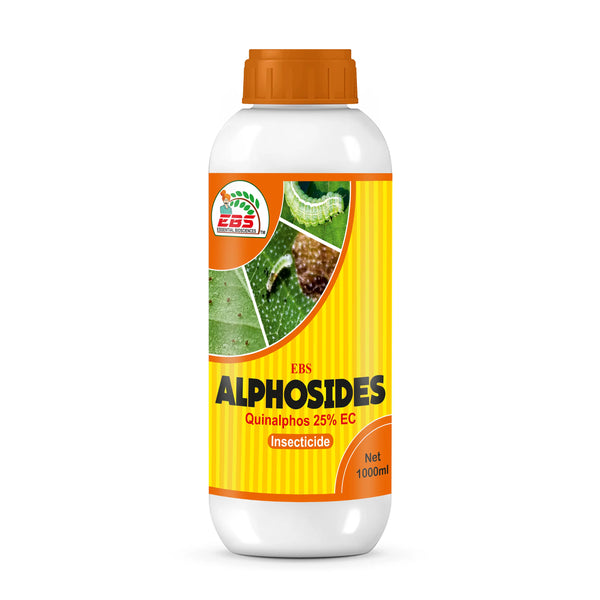 EBS Alphosides Quinalphos 25% EC Is An Organo-Phosphatic Insecticide That Controls Chewing, Sucking, And Mites Type Pests.