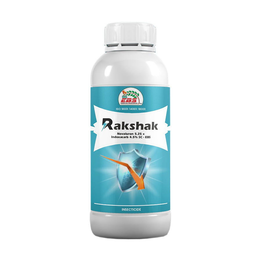 EBS RAKSHAK Novaluron 5.25% + Indoxacarb 4.5% SC, Broad Spectrum Lepidopteran Insecticide