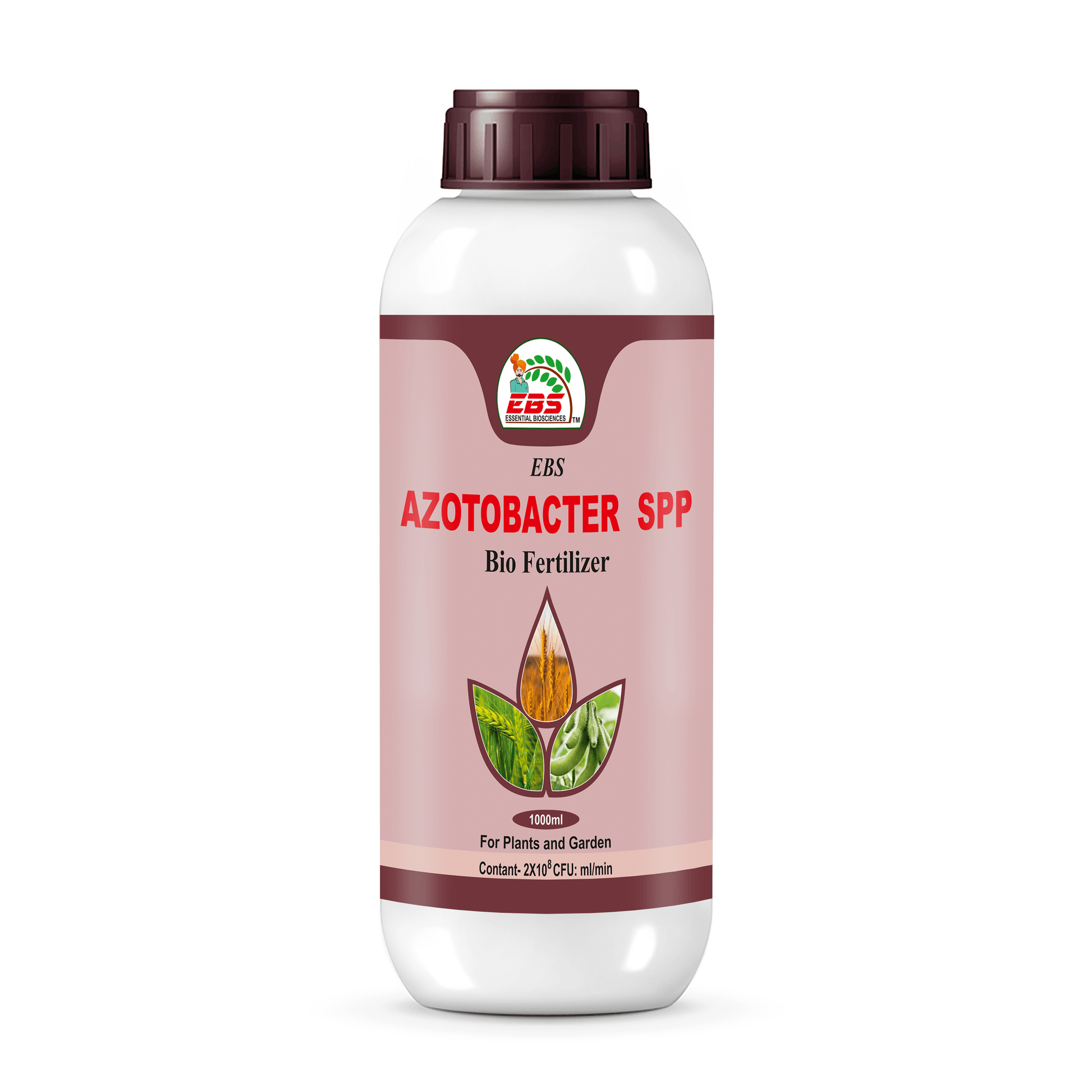Azotobacter nitrogen fixing bio fertilizer bottle