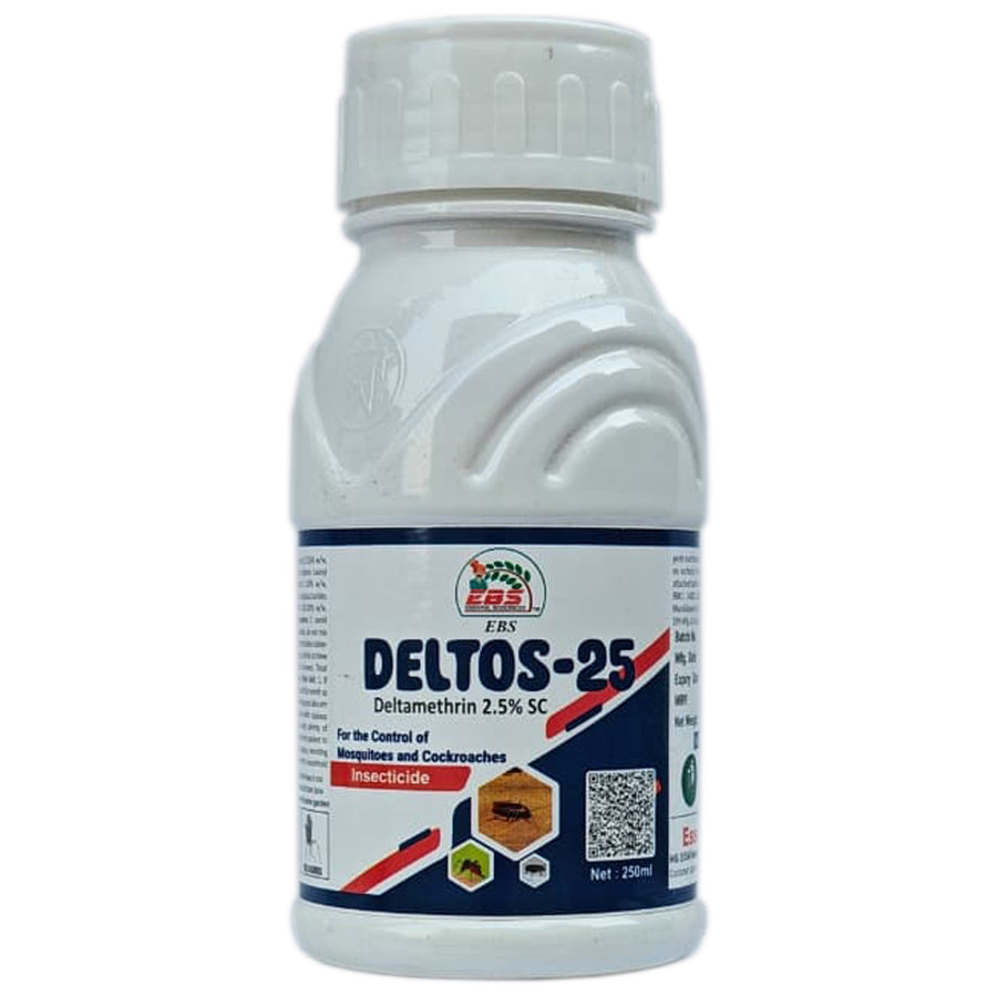 EBS DELTOS-25 డెల్టామెత్రిన్ 2.5% SC – పంటలకు శక్తివంతమైన బ్రాడ్-స్పెక్ట్రమ్ పురుగుమందు
