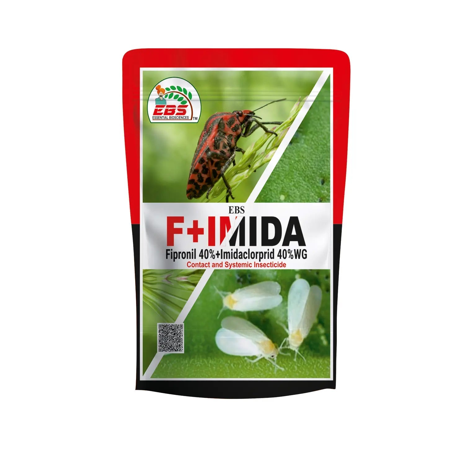 EBS F+imida Fipronil 40% + Imidacloprid 40% WG dual action insecticide 