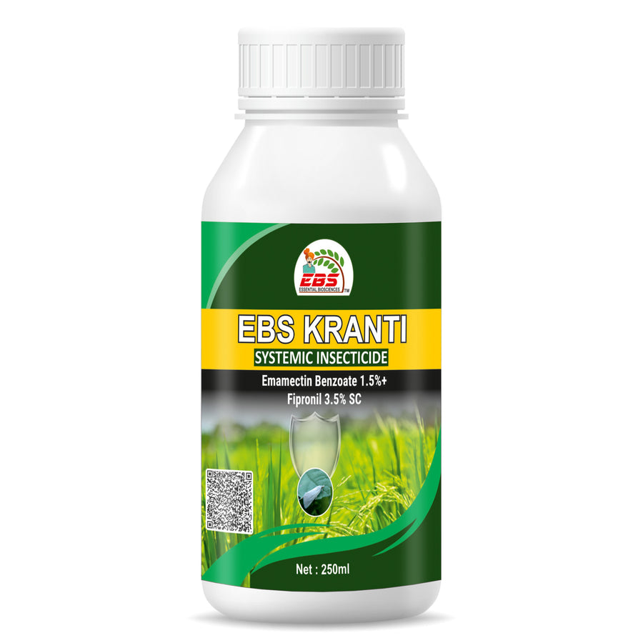 EBS KRANTI  - Emamectin Benzoate 1.5% + Fipronil 3.5% SC Insecticide